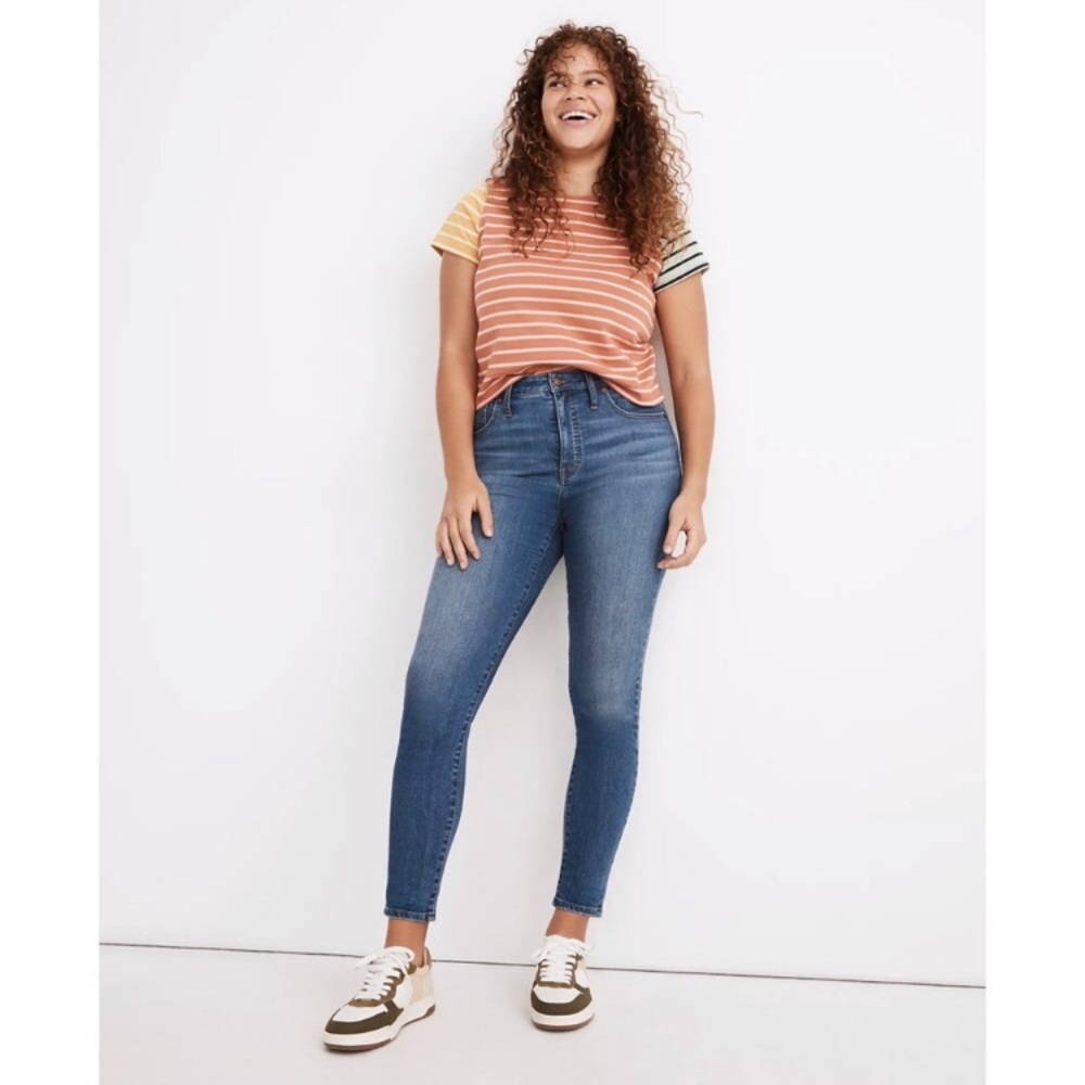 Madewell Curvy High-Rise Skinny Crop Jeans in Lander Wash